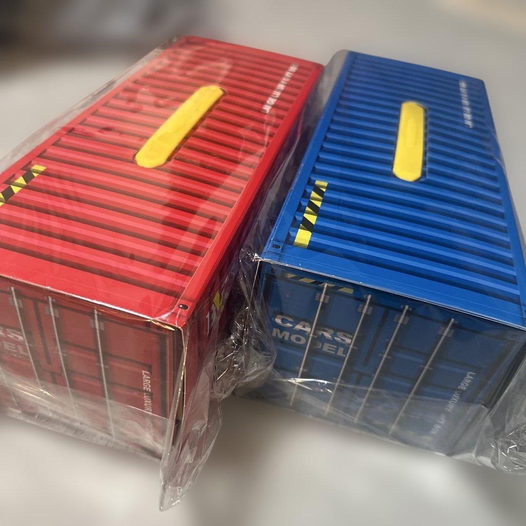 レーシングガレージ48 ミニカーセット　赤青セット