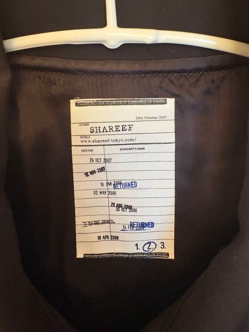 【S】SHAREEF ブラック ジャケット