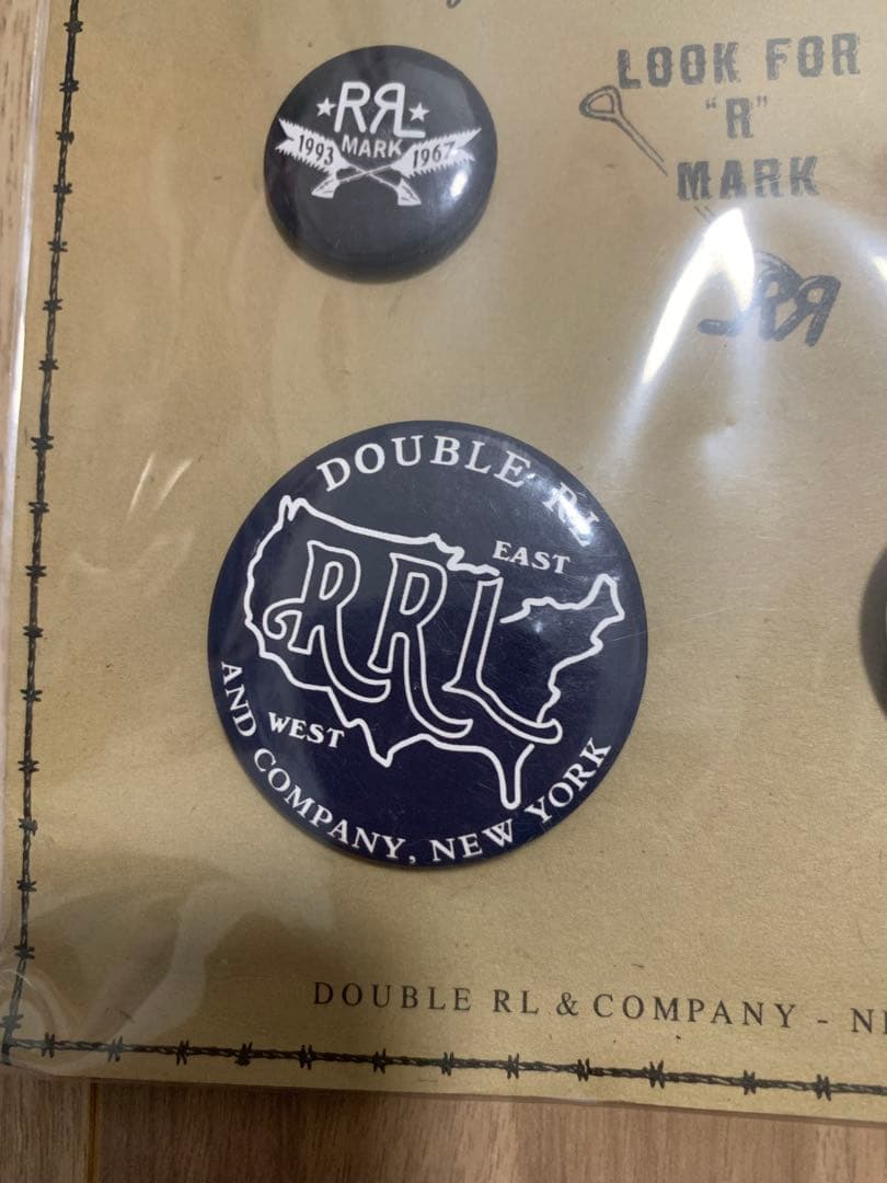 テ*ー様 DOUBLE RL ダブルアールエル　缶バッジセット　レア　新品未開封