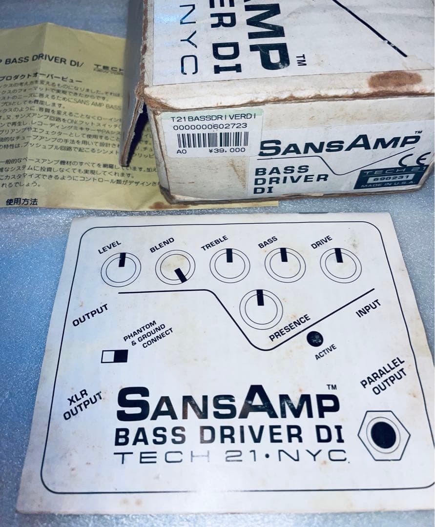 SANSAMP BASS D DI V1最初期型 サンズアンプ