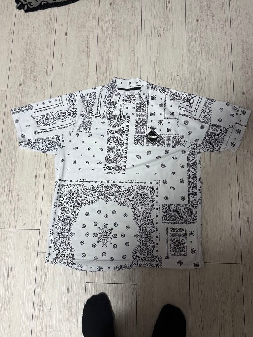ボ*テ様 Bristol バンダナ柄シャツ Lサイズ　モックネック