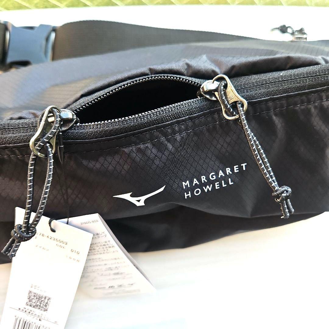 新品マーガレットハウエル× MIZUNOミズノ ボディバッグ 黒ウエストバッグ