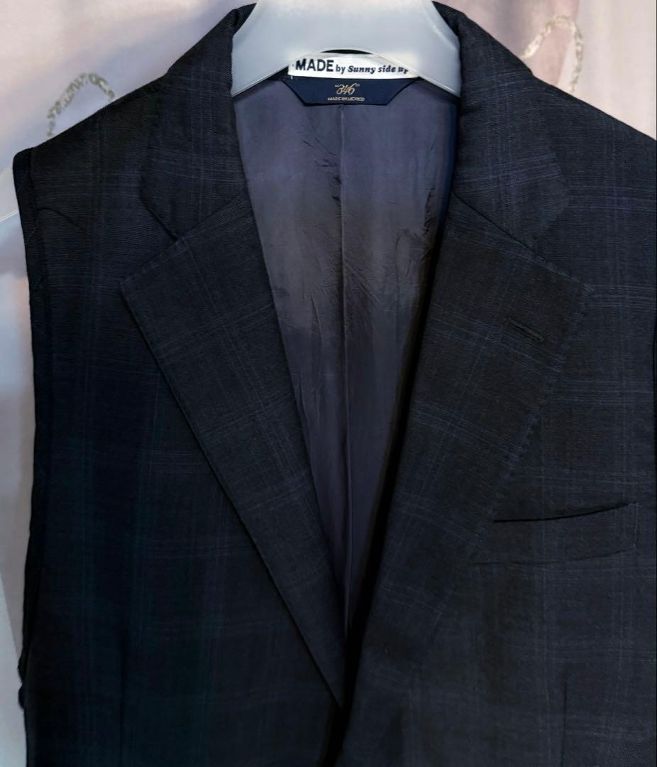 サニーサイドアップ別注 ブルックスブラザーズ グレンチェック カーディガンベスト