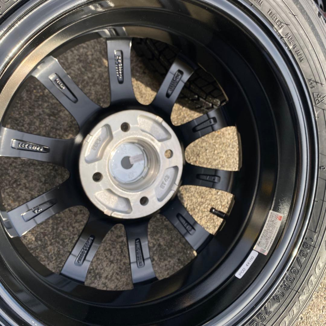 ◇新品ダンロップ155/65R14スタッドレスセット　スペーシア