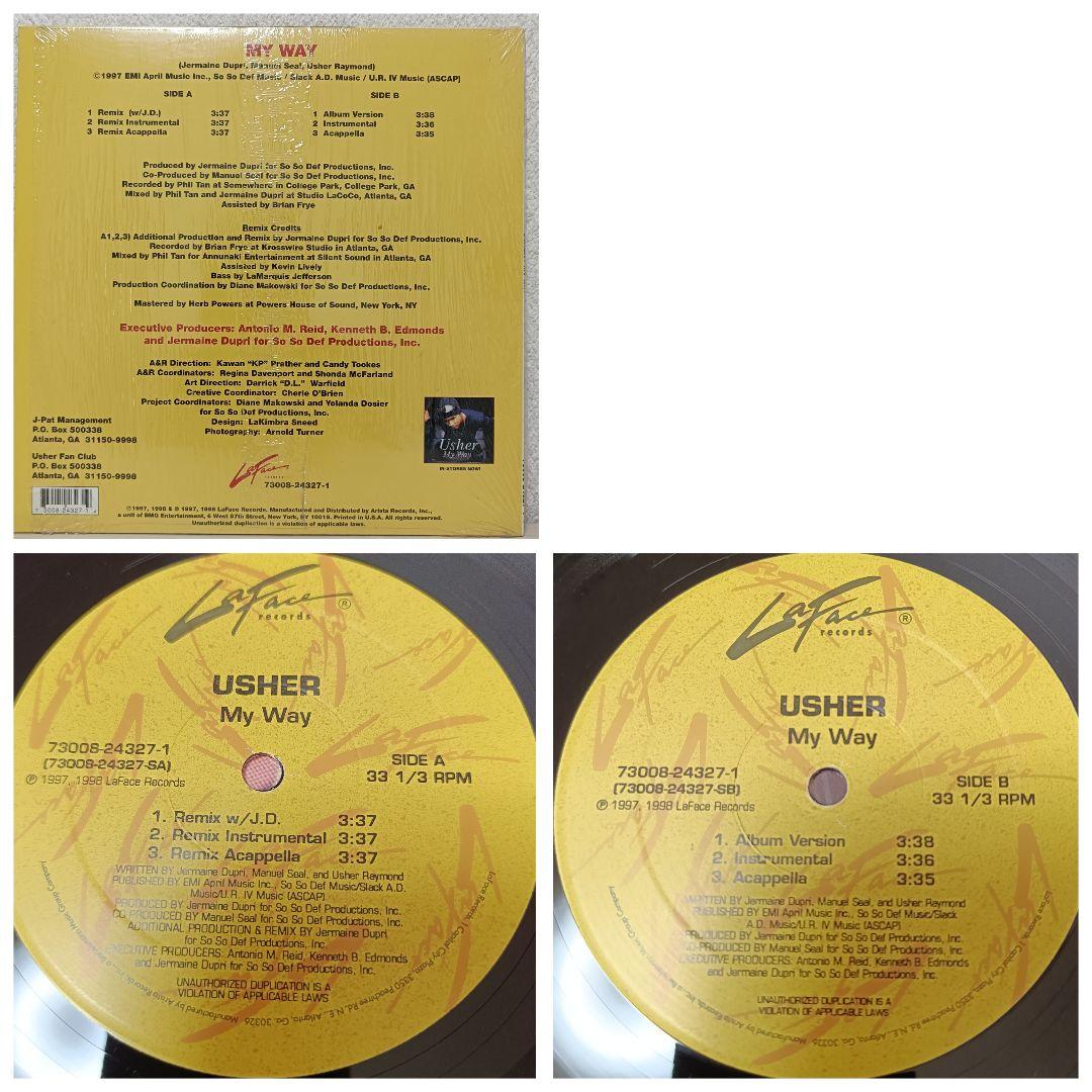 R&B HipHop LP 9枚 Usher Yeah！　アッシャー