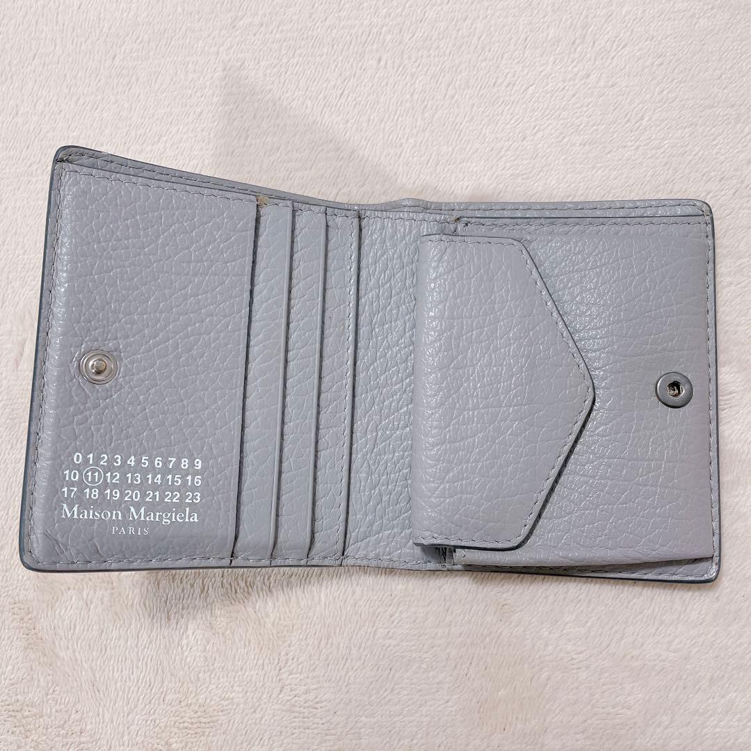【Maison Margiela】メゾンマルジェラ 二つ折り財布 グレー