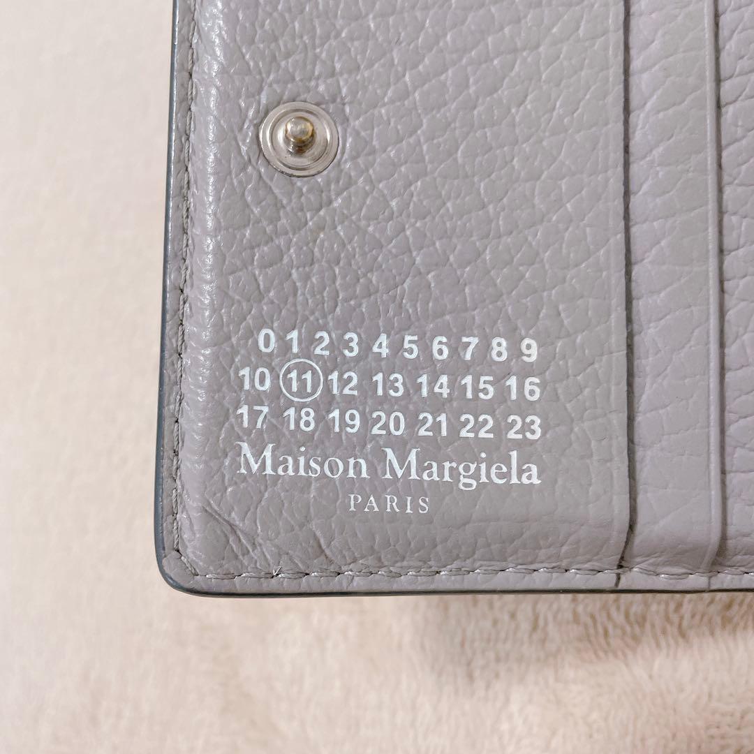 【Maison Margiela】メゾンマルジェラ 二つ折り財布 グレー