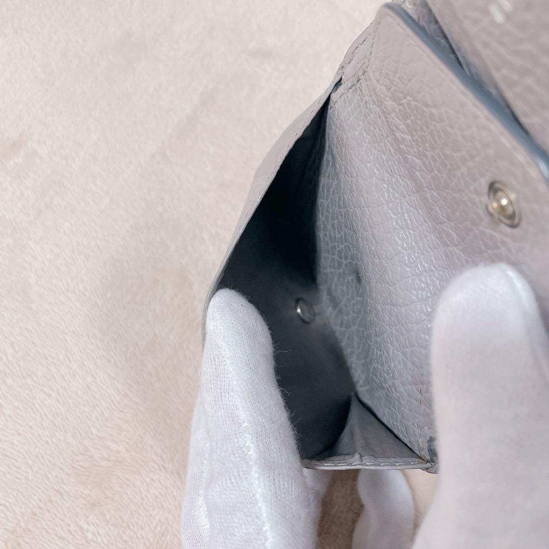【Maison Margiela】メゾンマルジェラ 二つ折り財布 グレー