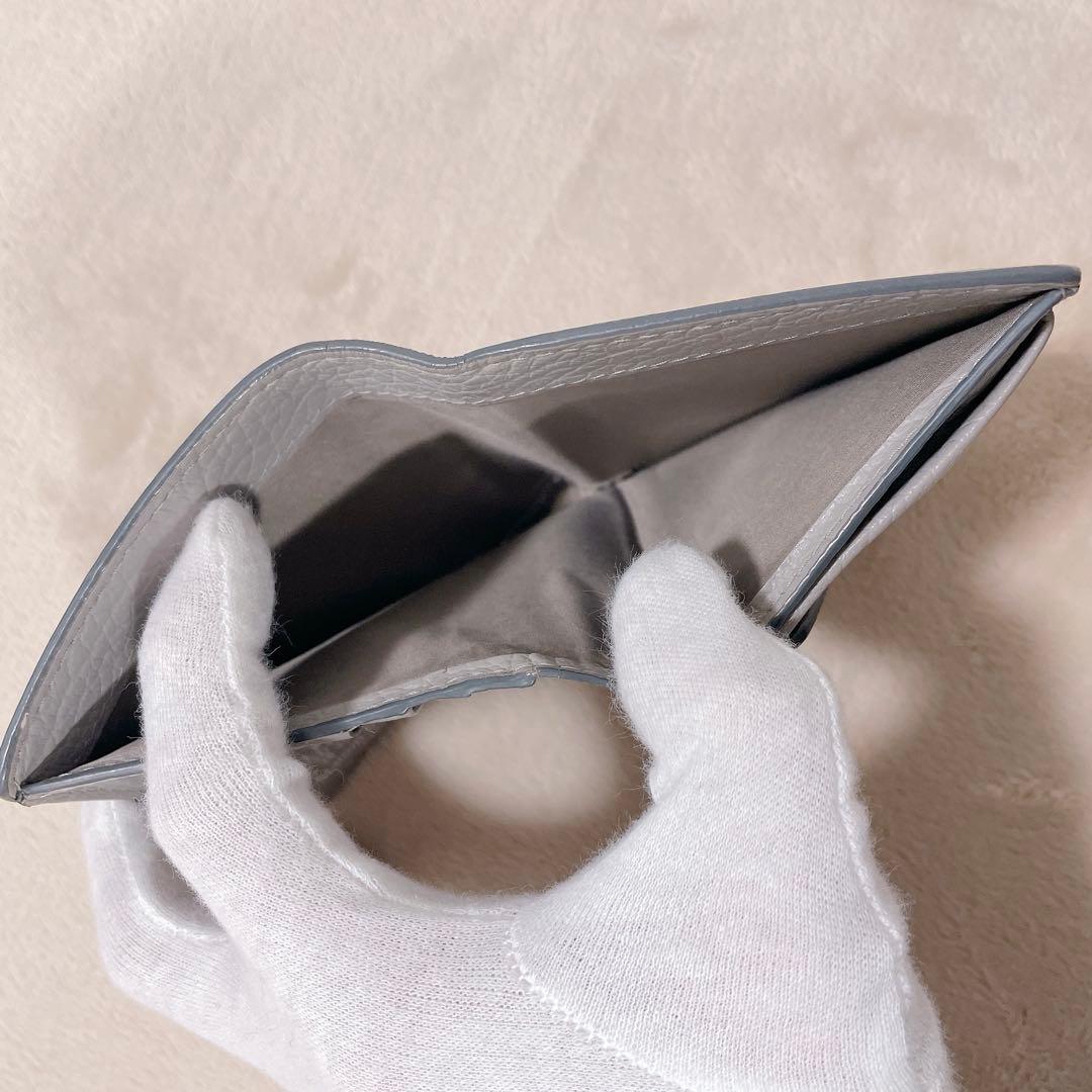 【Maison Margiela】メゾンマルジェラ 二つ折り財布 グレー