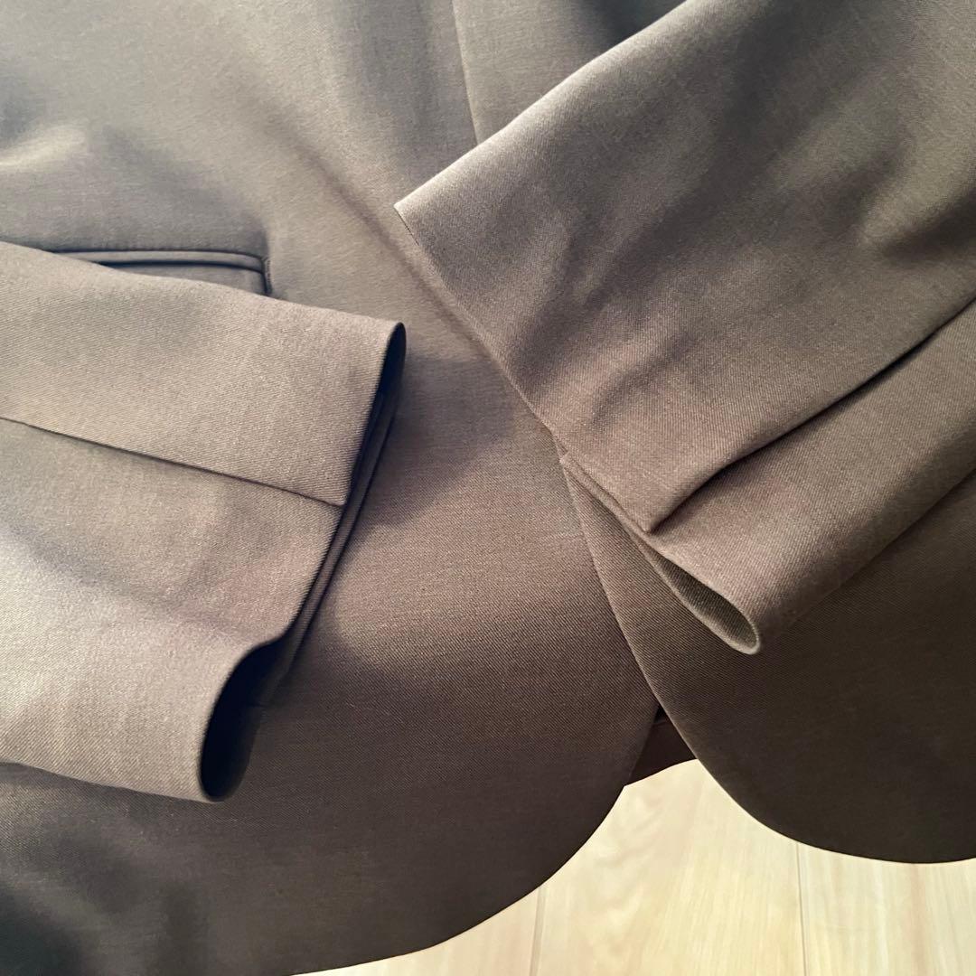 UNIQLO C 感動ジャケット＆タックパンツ セットアップ M ダークブラウン