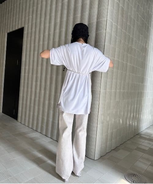 Ameri♡MEDI SATIN DOCKING TUNIC TEE