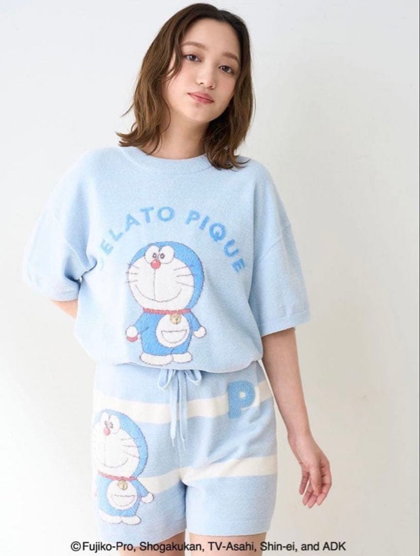 【新品】gelato pique♡ドラえもん★プルオーバー&ショートパンツセット