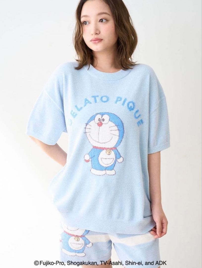 【新品】gelato pique♡ドラえもん★プルオーバー&ショートパンツセット