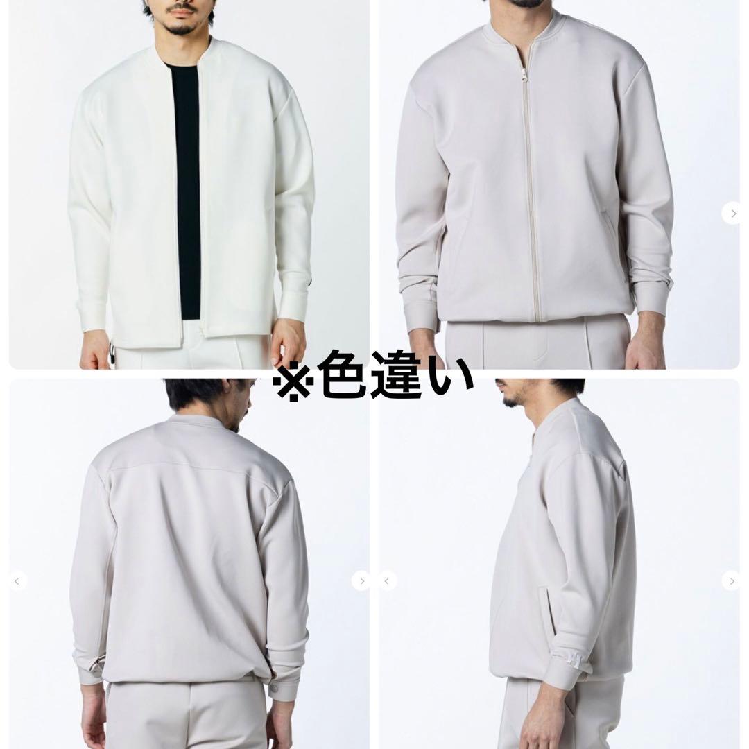 未使用級 ダブスタ ディーヒム 2024年 H刺繍スキューバニットブルゾン 黒