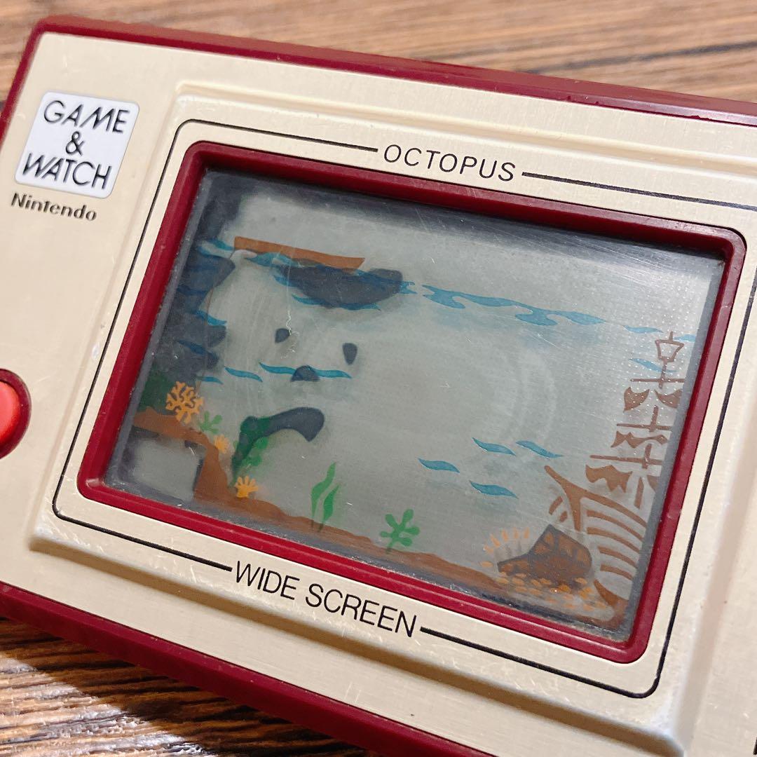 任天堂　ゲームウォッチ　オクトパス【動作確認済み】※一部液晶黒い部分あり