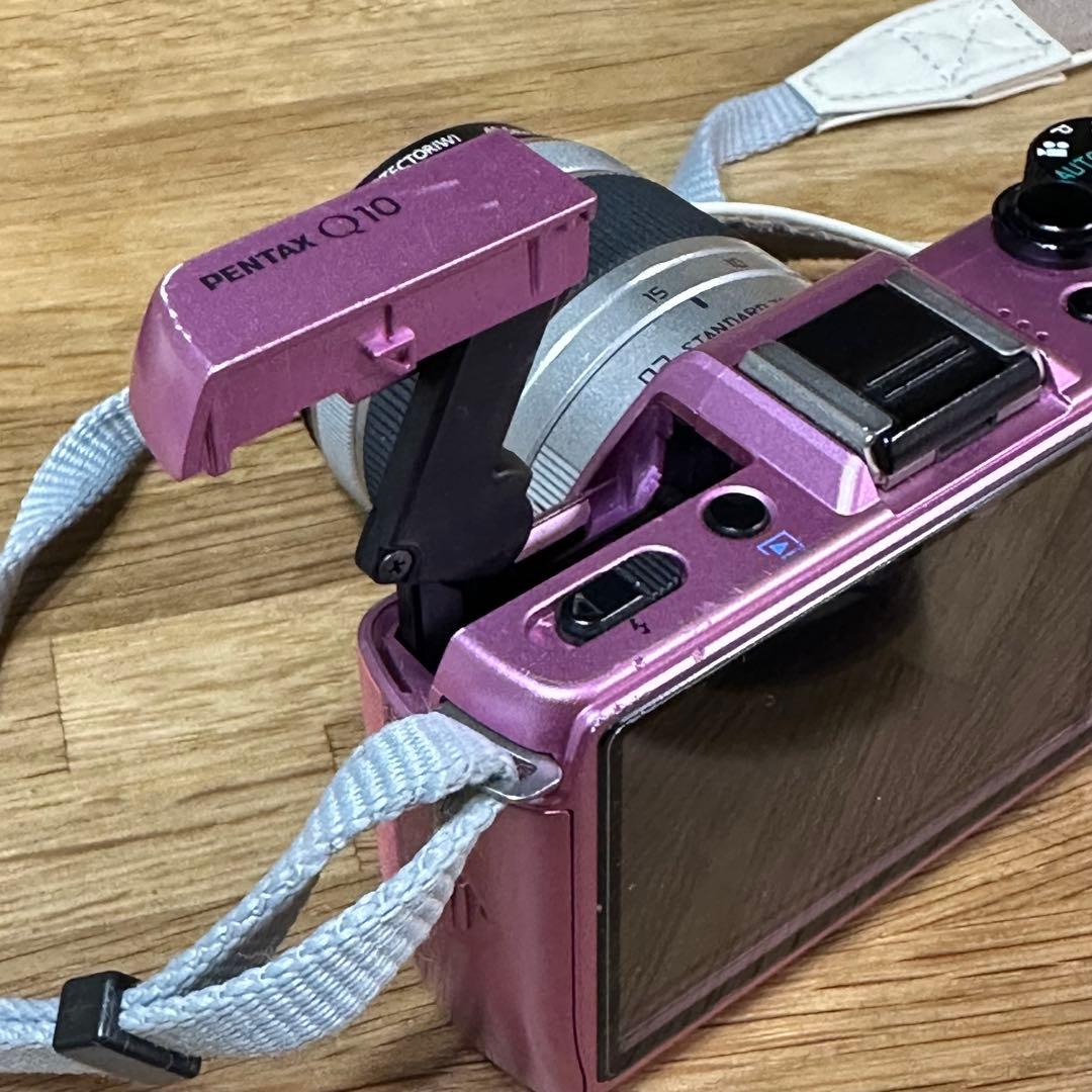 【希少・訳有】PENTAX Q10 カスタマイズカラー　ピンク　予備電池あり