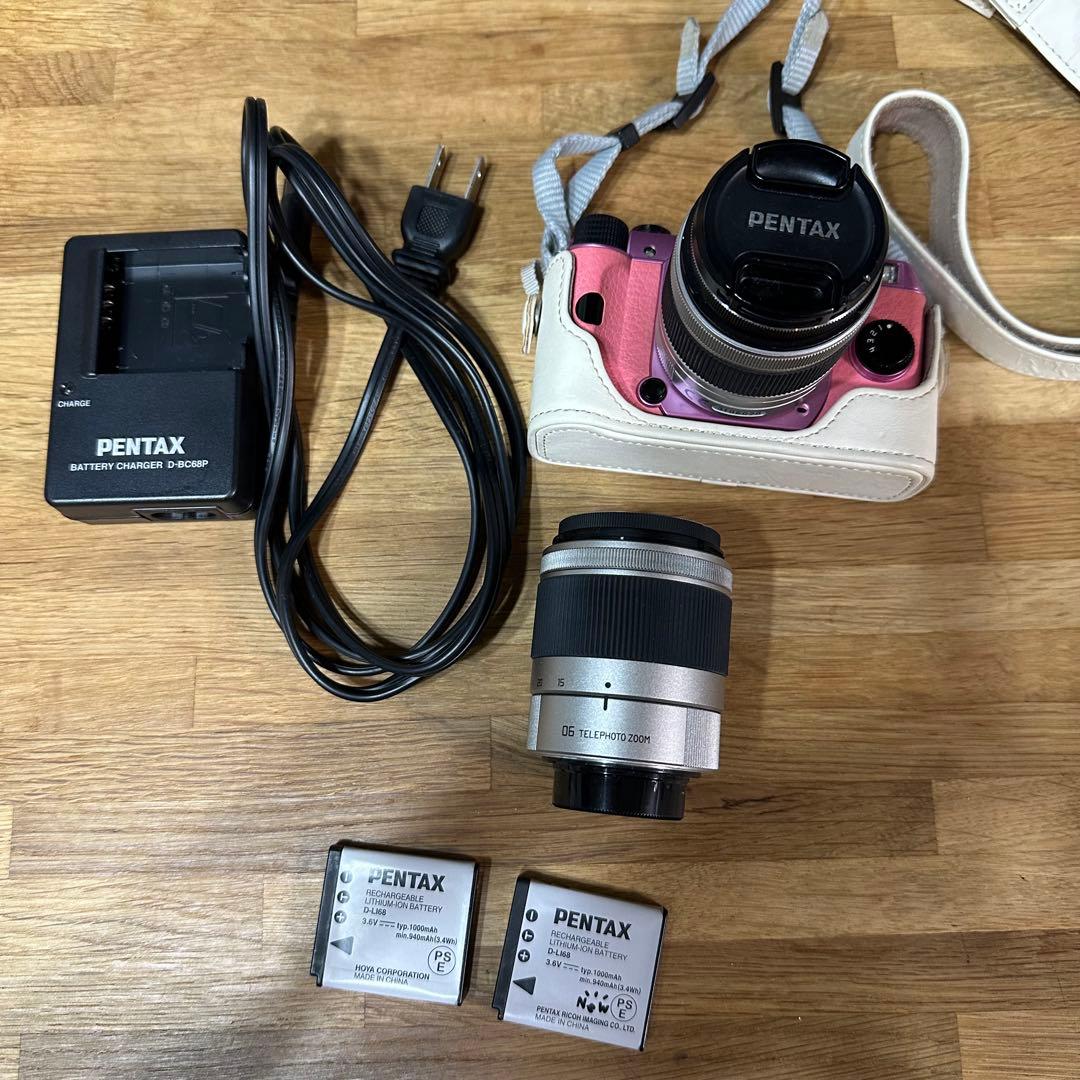 【希少・訳有】PENTAX Q10 カスタマイズカラー　ピンク　予備電池あり