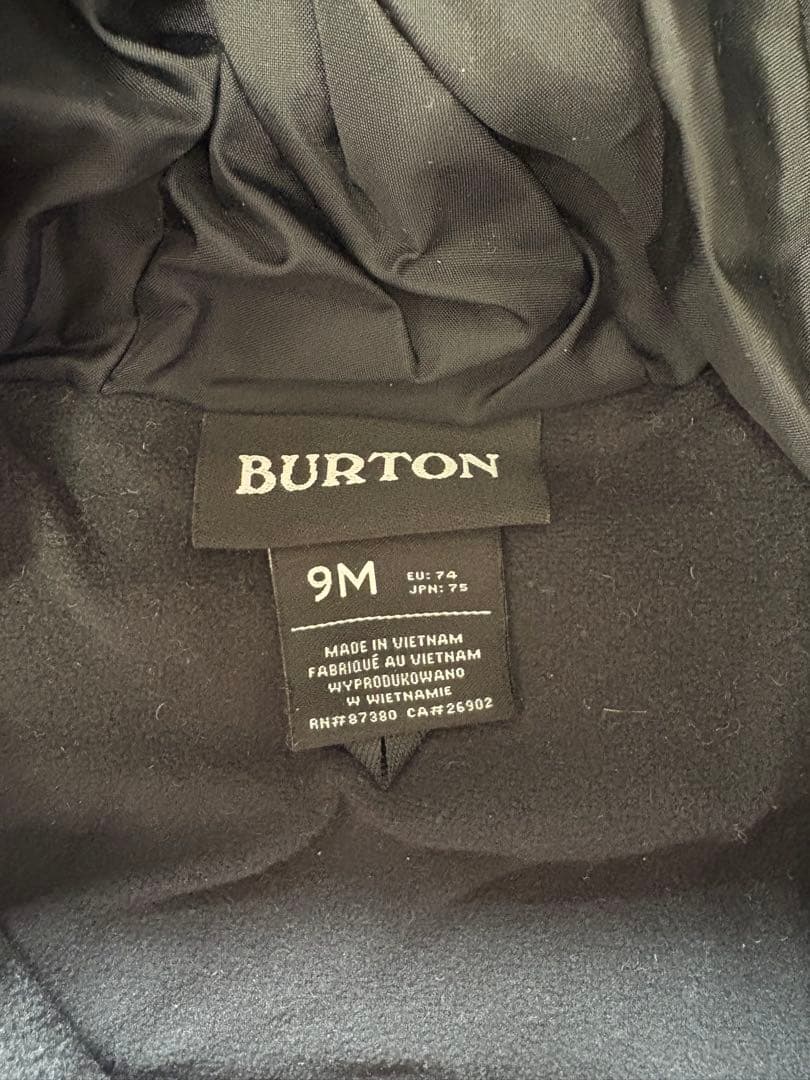 Burton 9m（75サイズ）フード付きスノーウェア