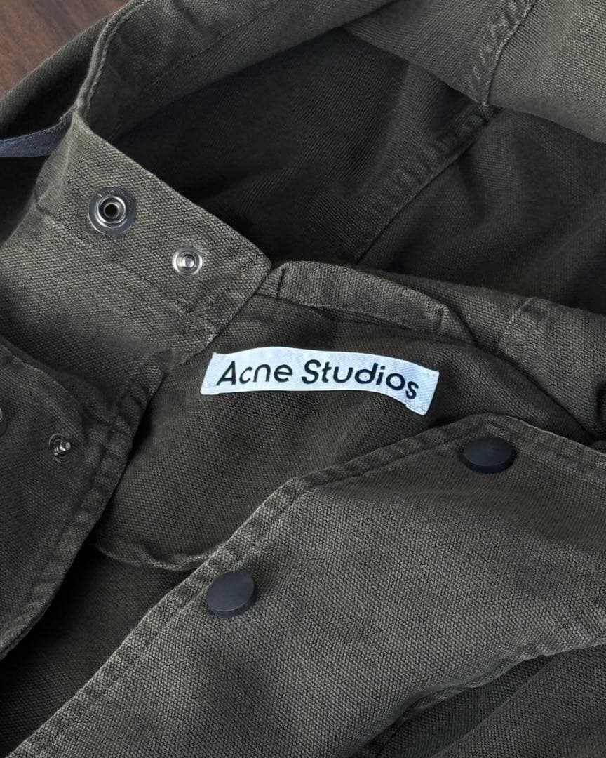 【Acne Studios】フーデッドモッズコート / オリーブ