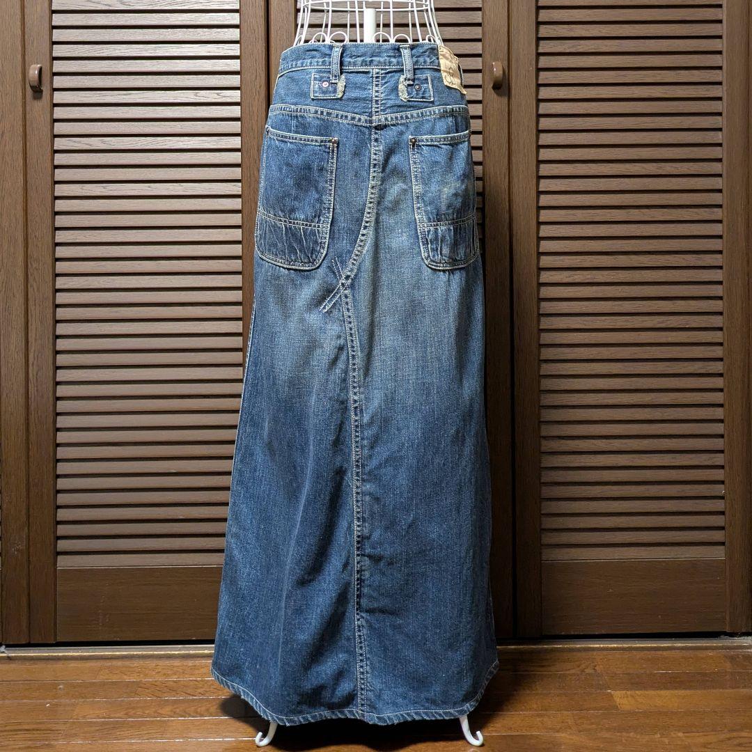☆廃盤希少☆ JOHNBULL スカート見え マキシ丈 ワイドデニムパンツ M