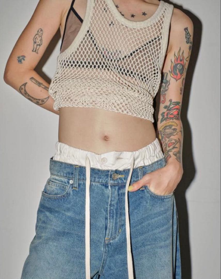 パンツ todayful Layered Waist Denim 25