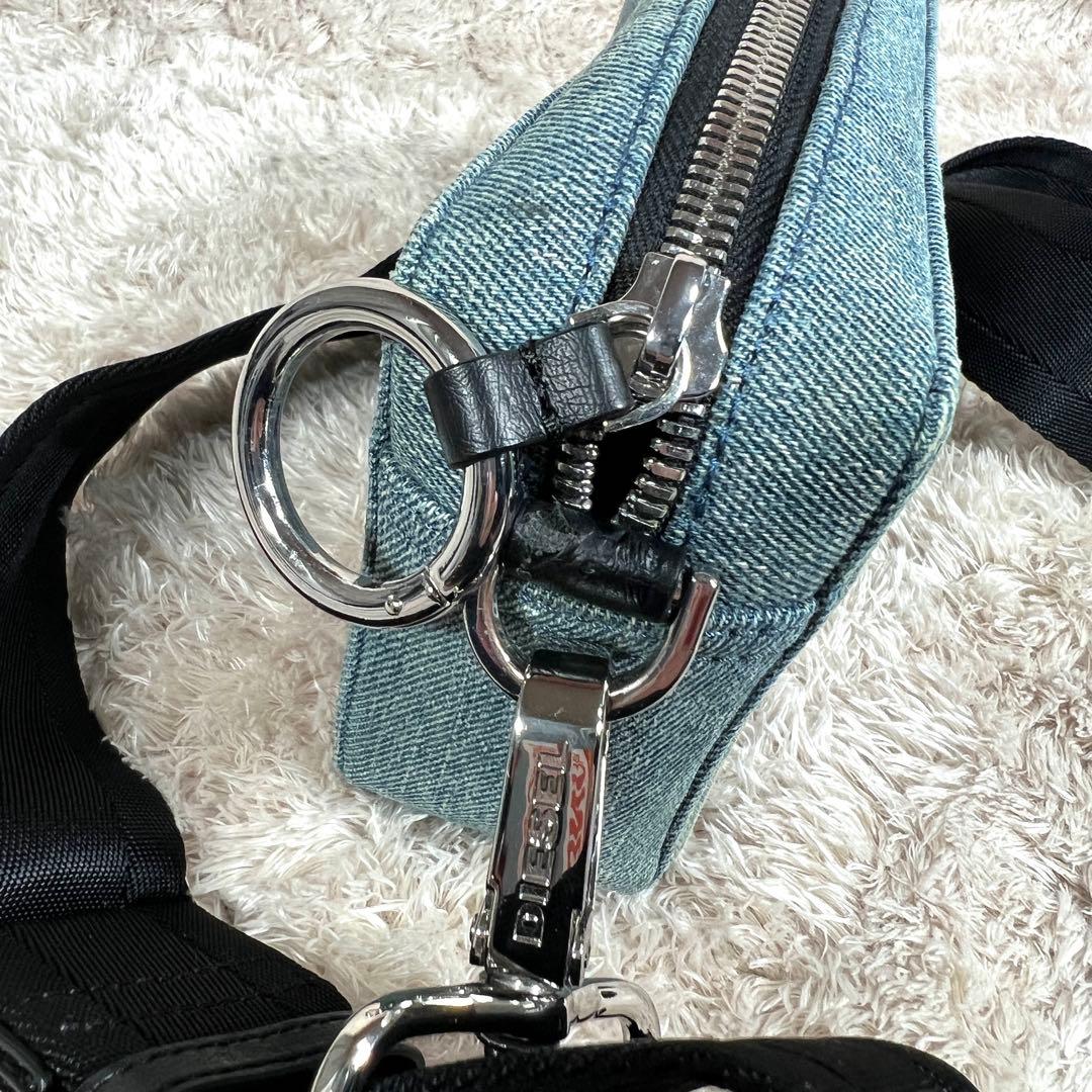 DIESEL ディーゼル　ショルダーバッグ　カメラ　ボディ　デニム　ポーチ　ロゴ
