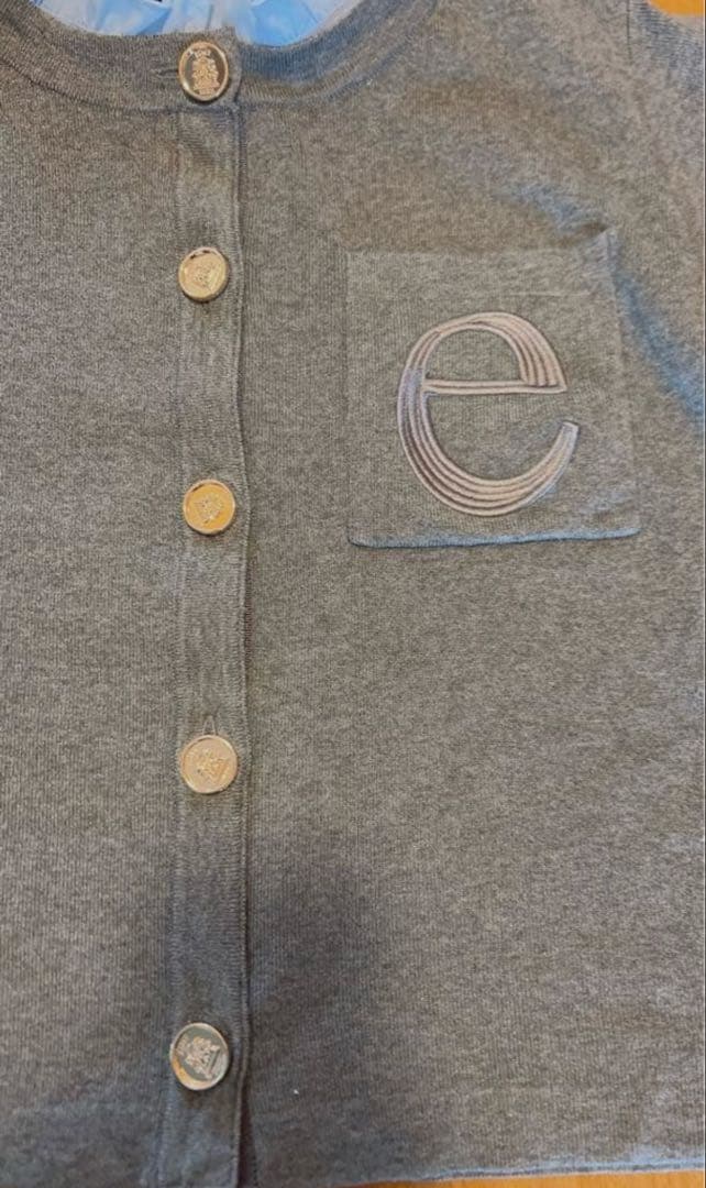 Eimy istoire Attached collar カーディガン グレー