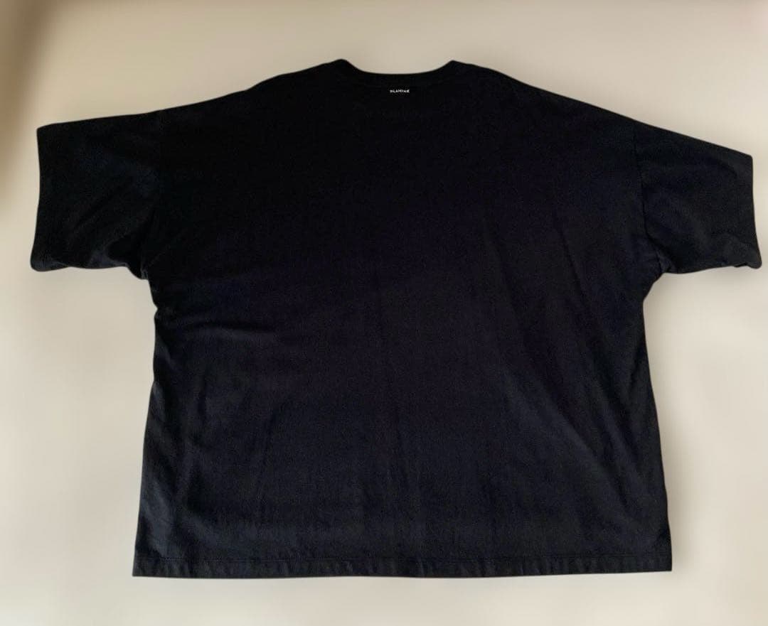 BLAMINK ネイビー クルーネックオーバーサイズ Tシャツ