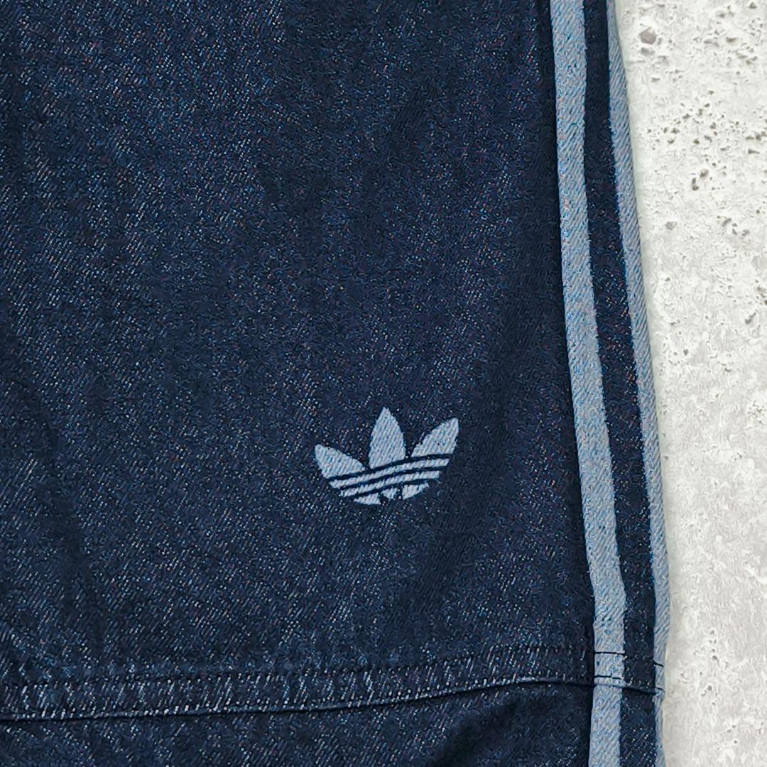 addidas originals デニム　トラックパンツ　インディゴ　ジーパン