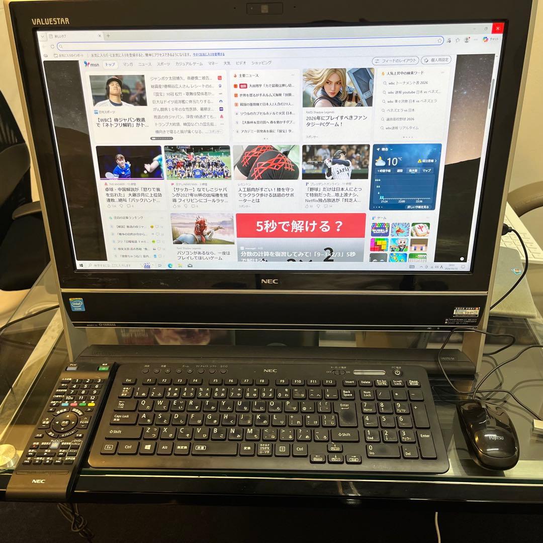 NEC VALUESTAR N VN370 デスクトップ一体型パソコン動作品