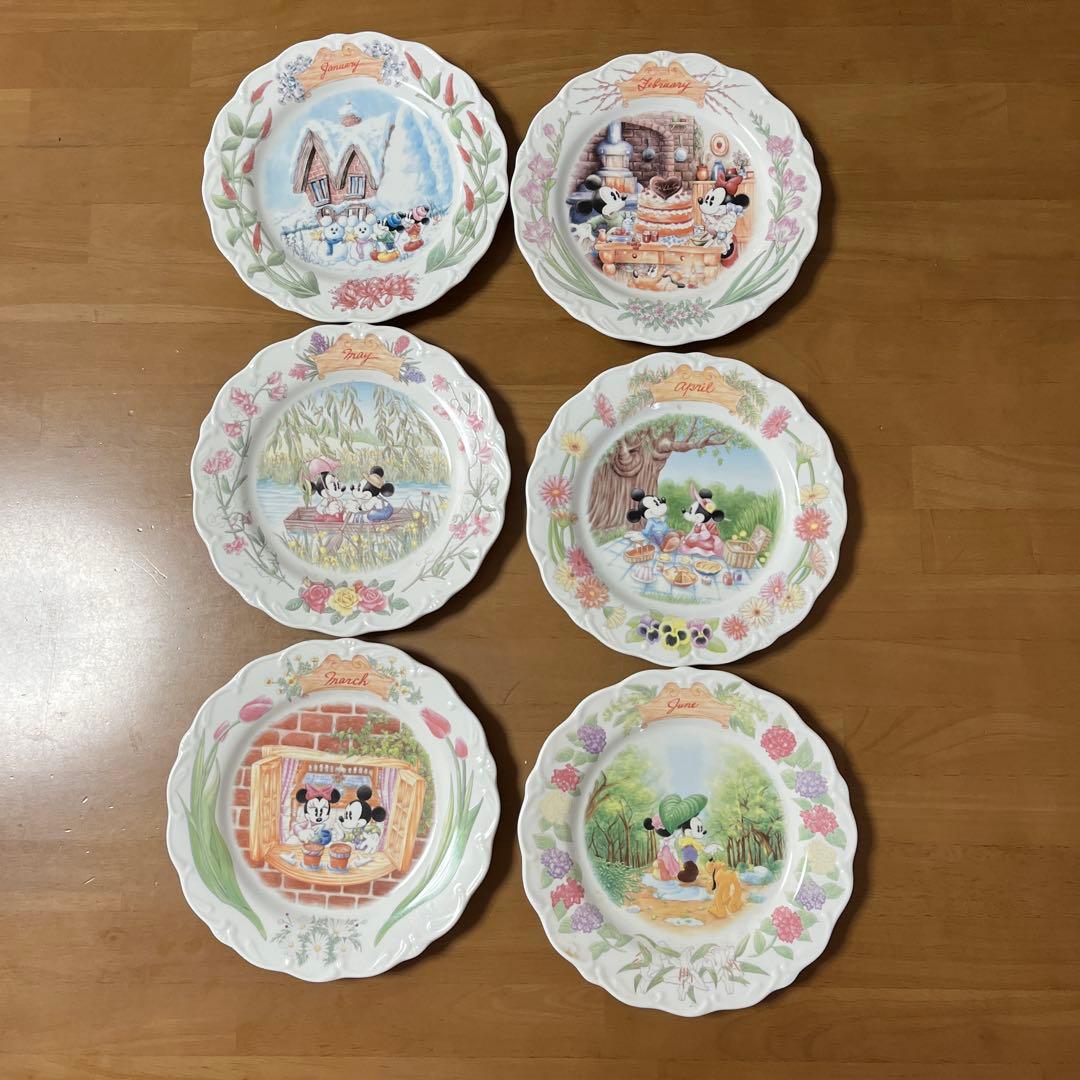 ミッキー＆ミニーコレクション 皿セット12ヶ月