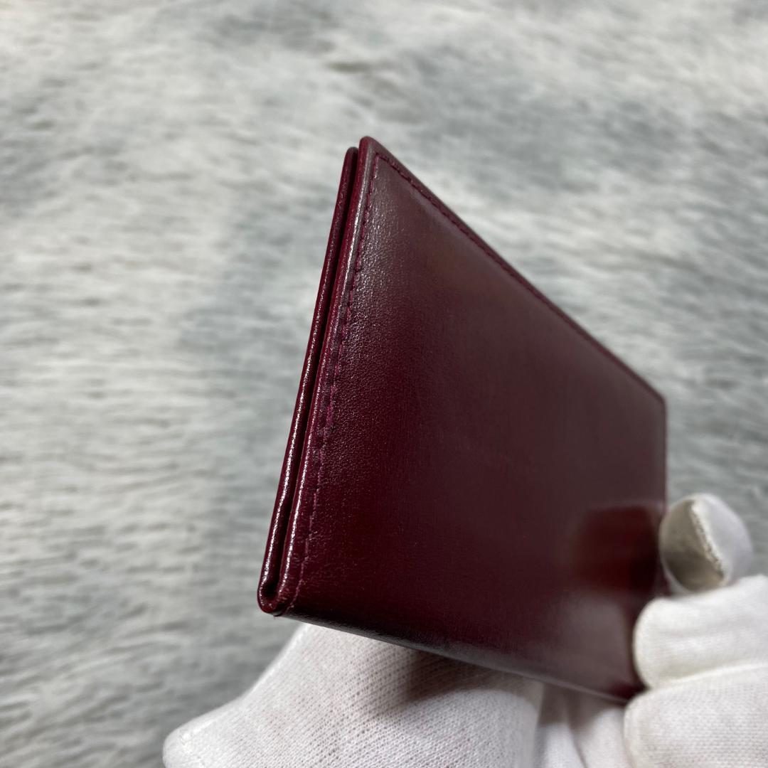 グッチ 名刺入れ カードケース レザー 定期入れ ヴィンテージ 赤系