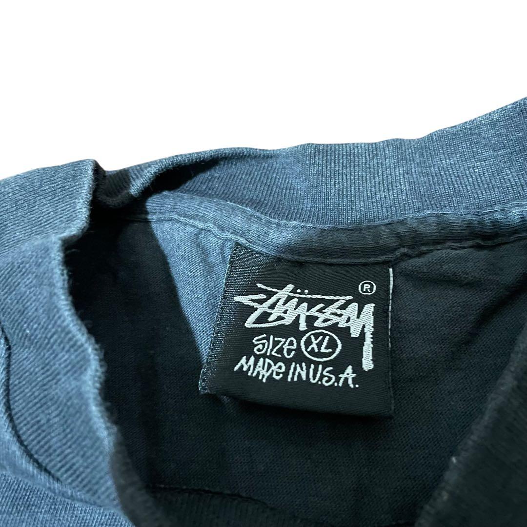 STUSSY PAST PRESENT FUTURE Tシャツ BLUE XL