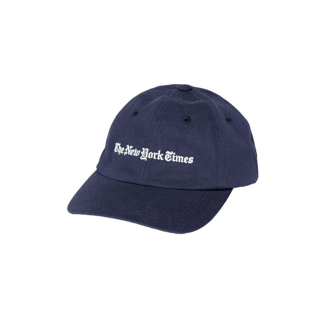 The New York Times Logo Cap ネイビー 帽子 紺色