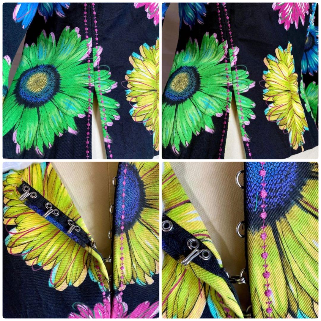 GIANNI VERSACE　ジャンニヴェルサーチ　シルクジャケット　38 ロゴ