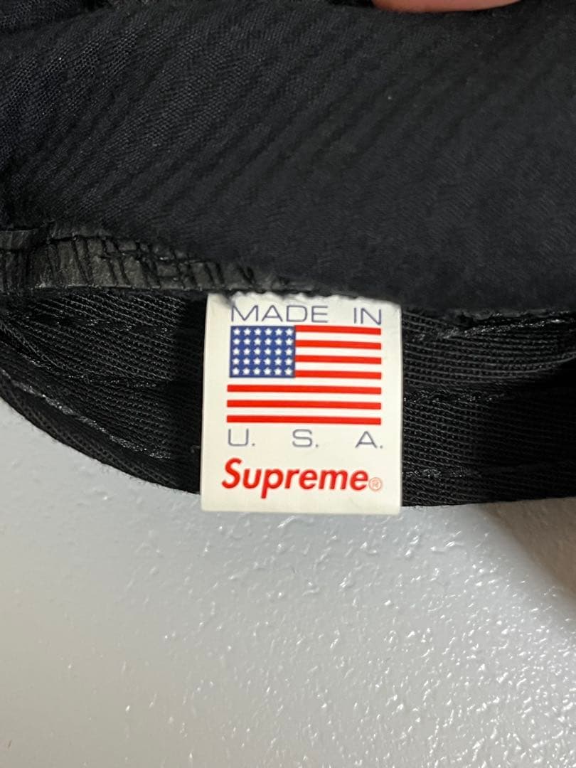 【美品】Supreme キャンプキャップブラック コーデュロイ