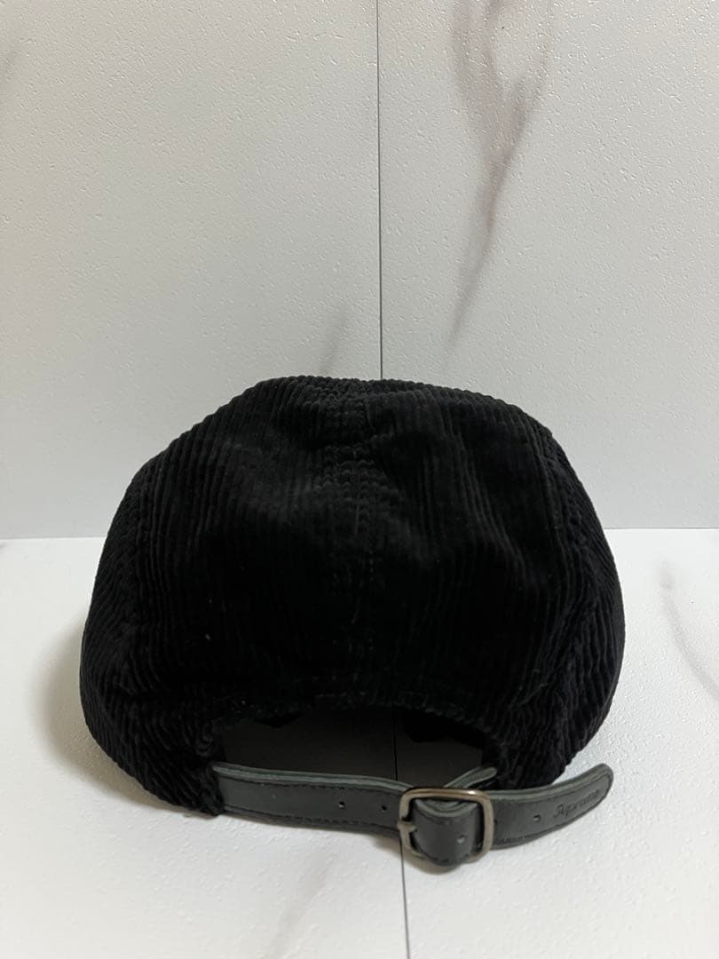 【美品】Supreme キャンプキャップブラック コーデュロイ