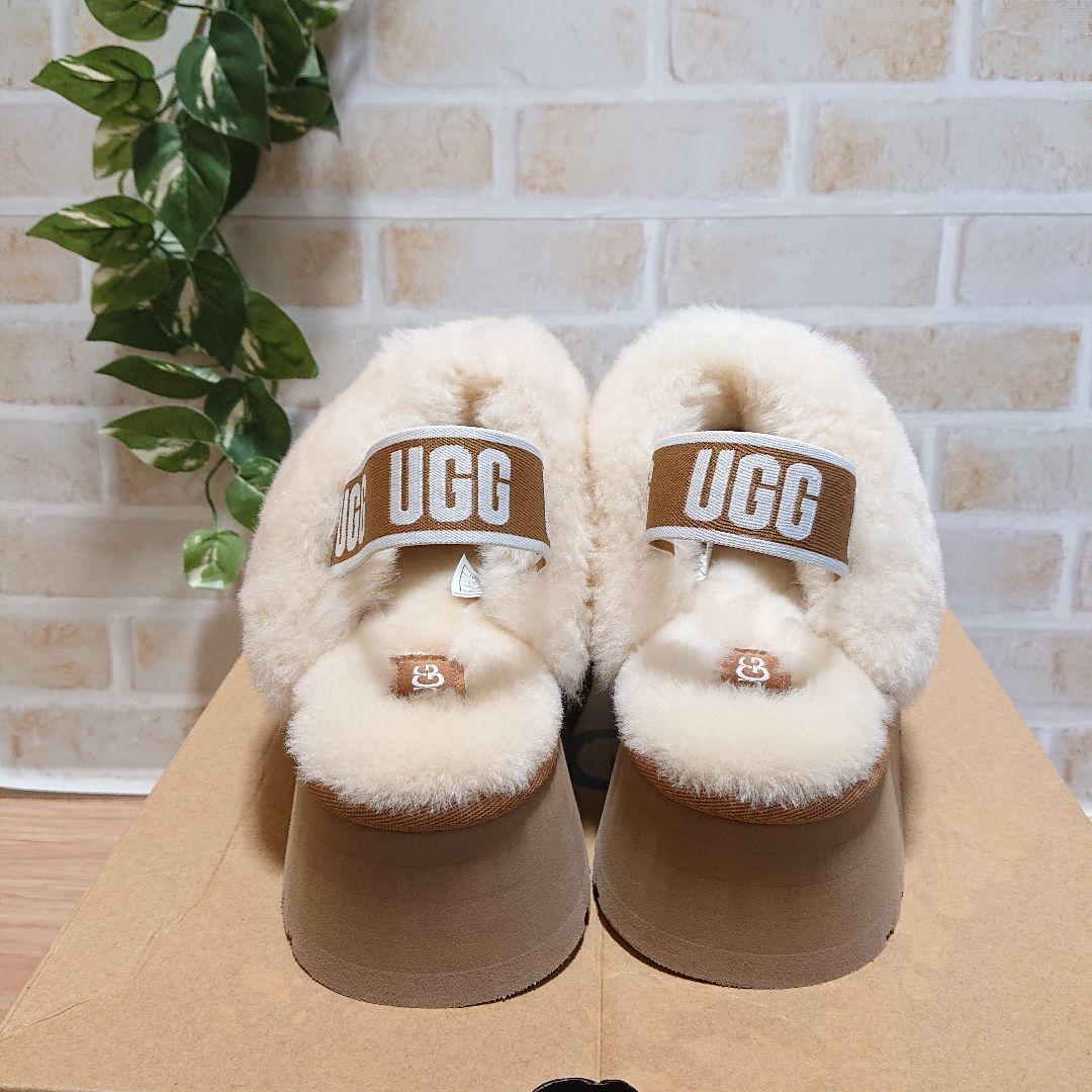 UGG Funkette ファンケット 厚底 サンダル チェスナット 24cm