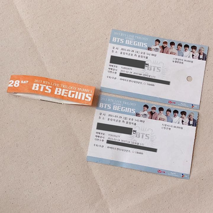 BTS 防弾少年団 バンタン BEGINS チケット 半券