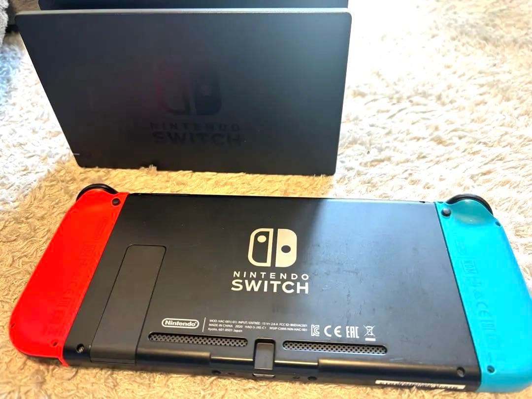 【箱無し】Nintendo Switch 本体 青/赤 ACアダプター付き