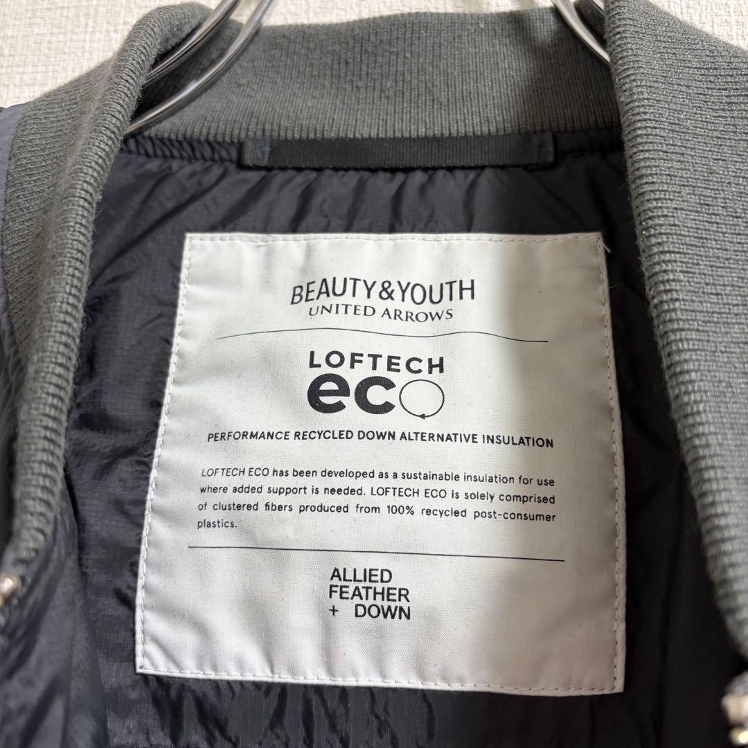ユナイテッドアローズ BY LOFTECH ナイロン MA-1 中綿ブルゾン