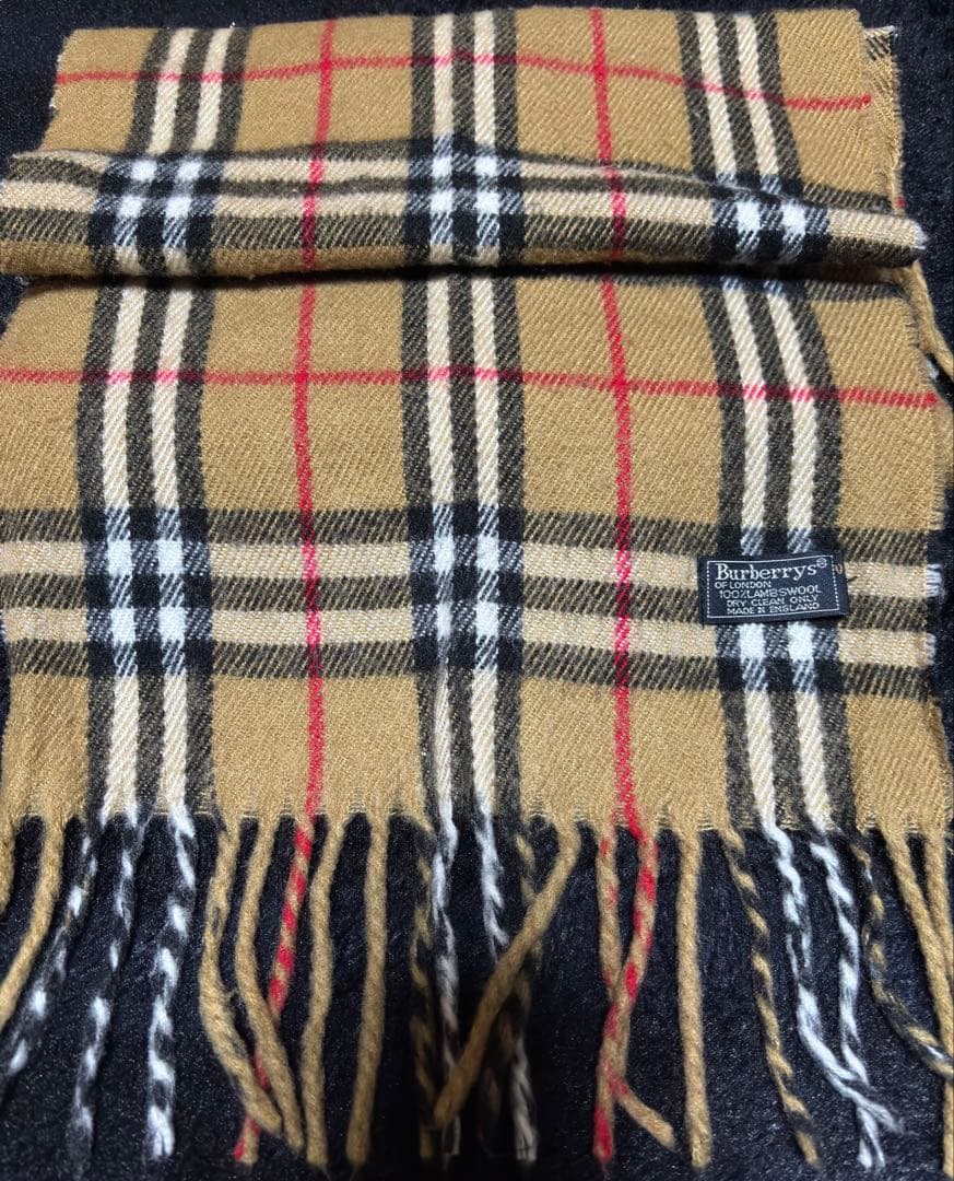 Burberrys バーバリー マフラー ノバチェック ラムウール ベージュ