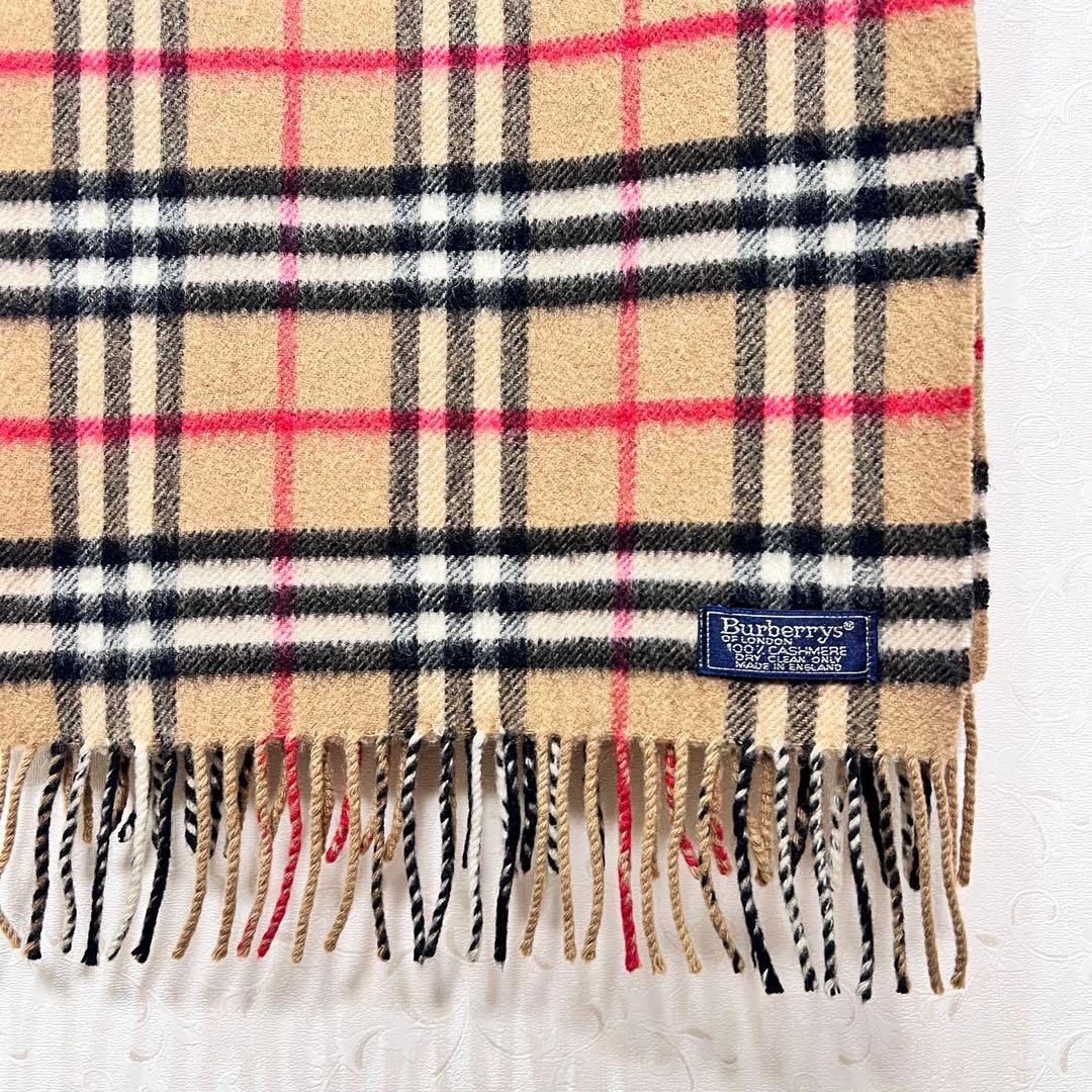 Burberrys OF LONDON ノバチェック カシミヤ100% マフラー