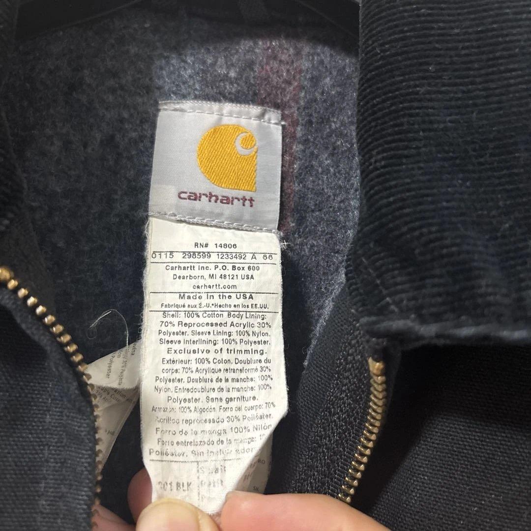 Carhartt ブラック デトロイトジャケット　S USA製