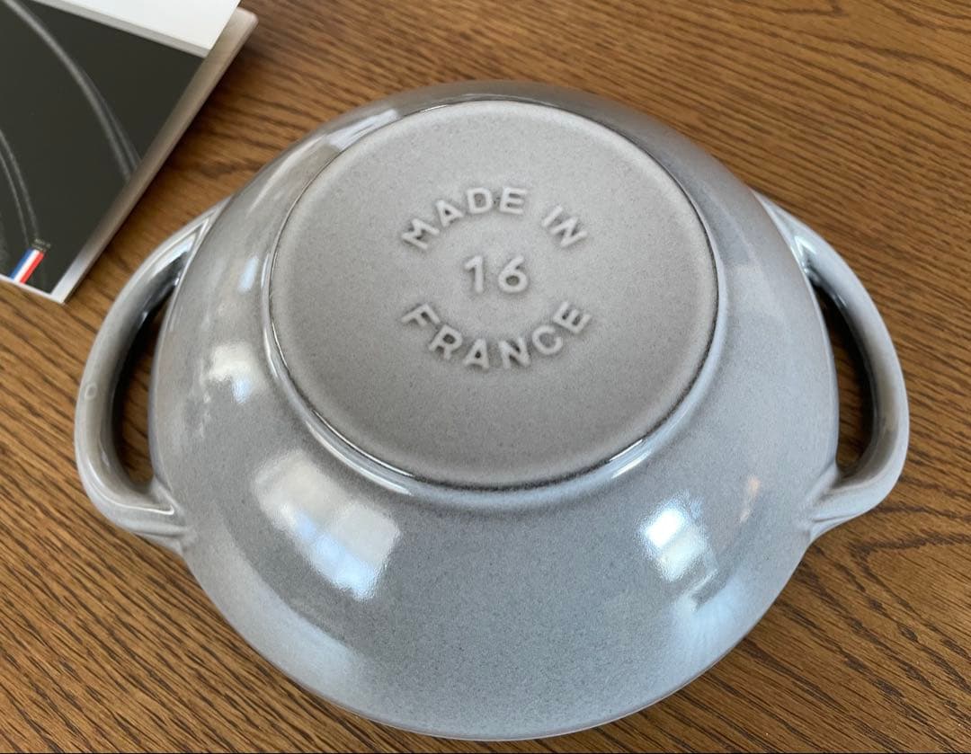 新品未使用　Staub ストウブ　ベビーウォック　グレー 16センチ