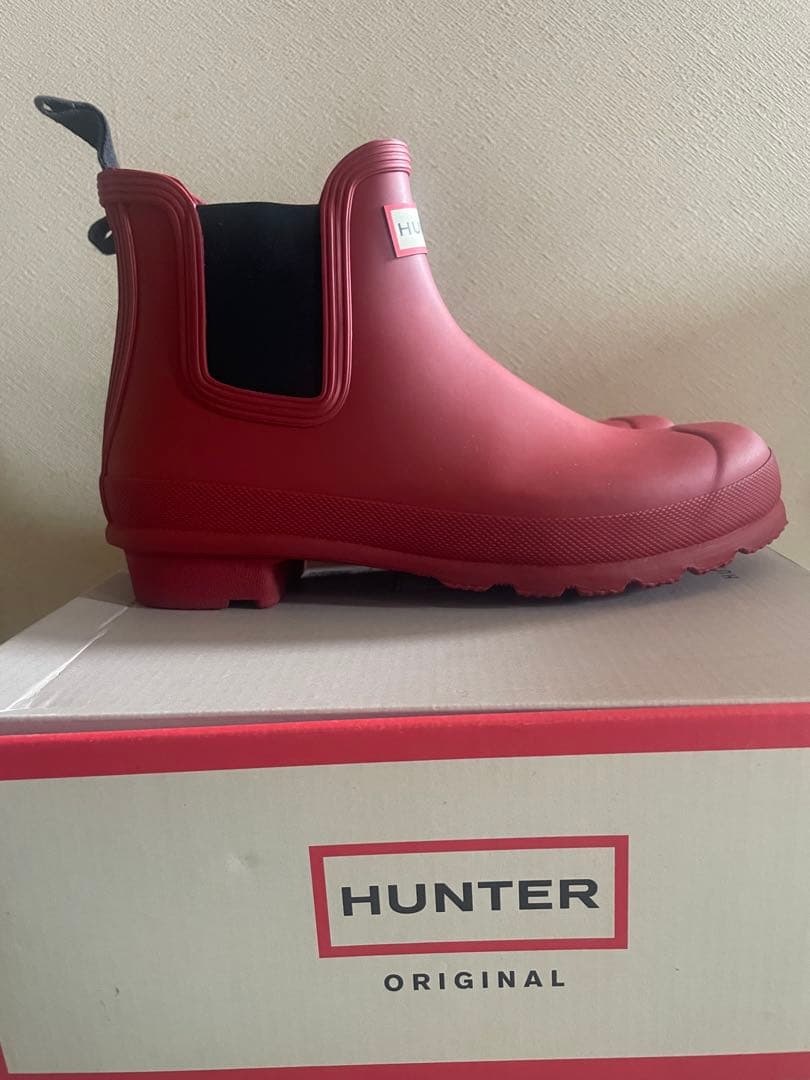 HUNTER ORIGINAL レッド レインシューズ