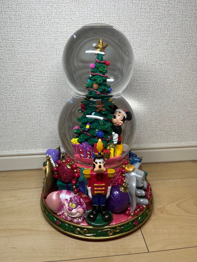 ミッキー ミニー クリスマス スノードーム オルゴール