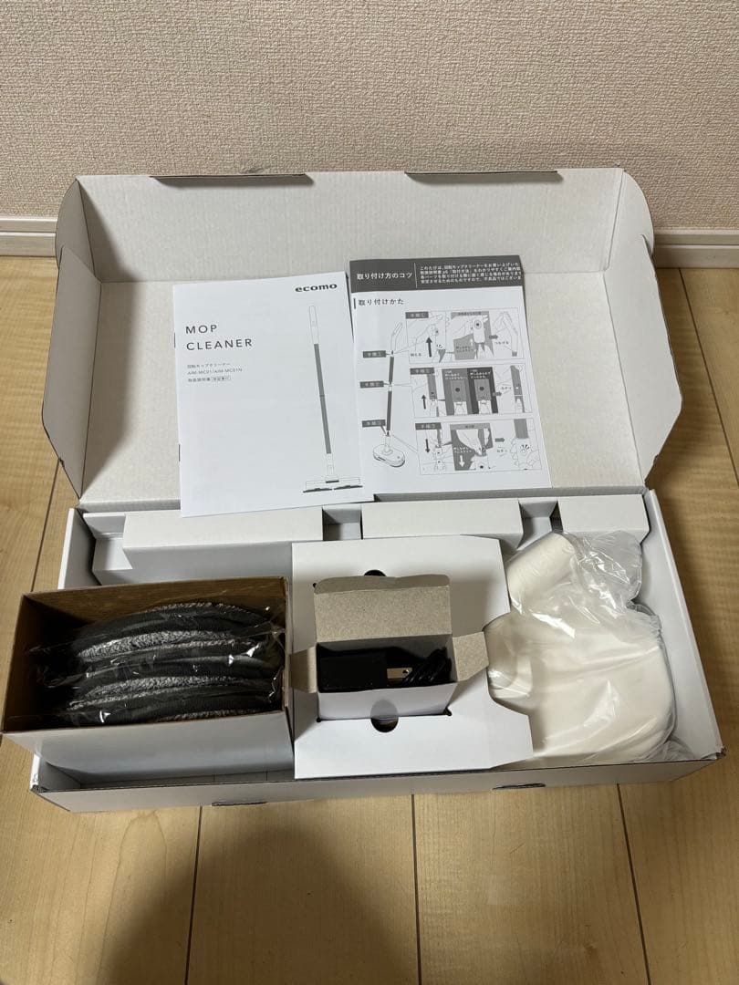 【新品】ecomo 回転モップクリーナーDUO 本体