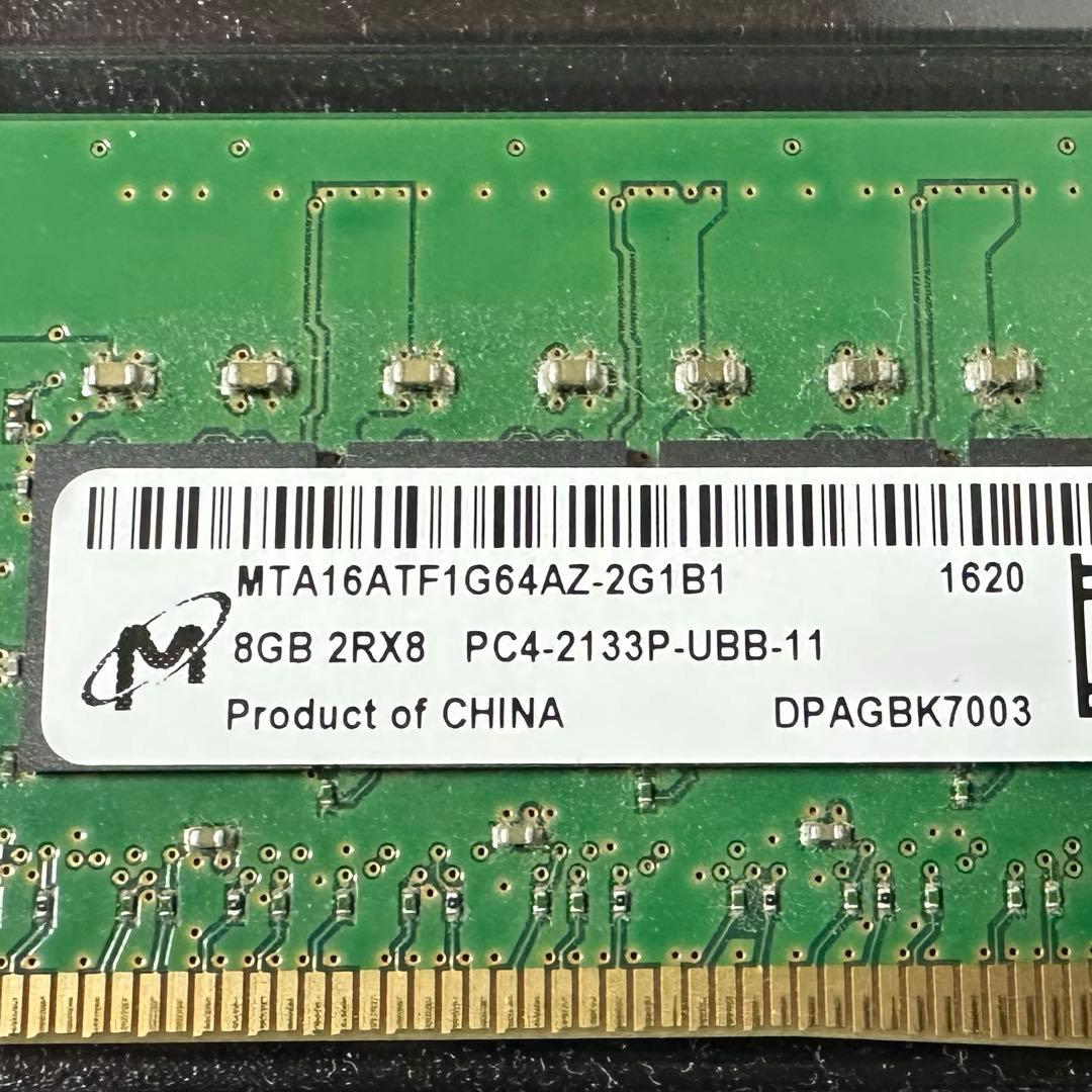 【動作保証】DDR4 2133 16GB(8GB×2枚) Crucial 179