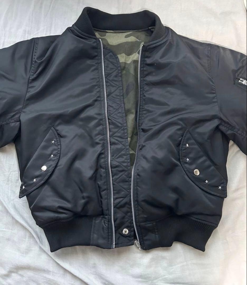 【完売品】Belvet Camo Reversible MA-1 Jacket